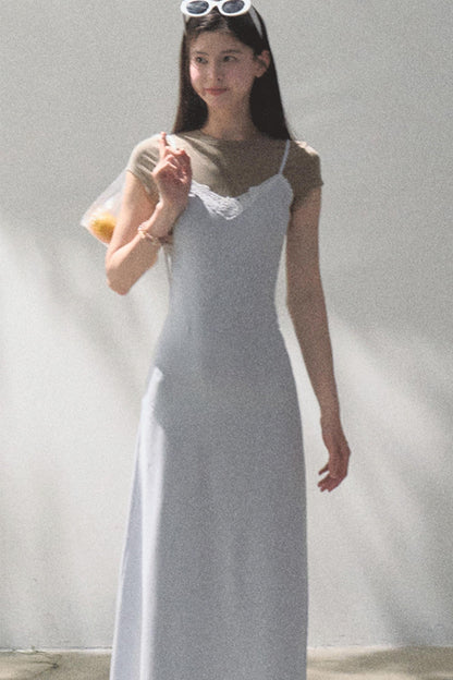 Waist-Cinching Crocodile Dress