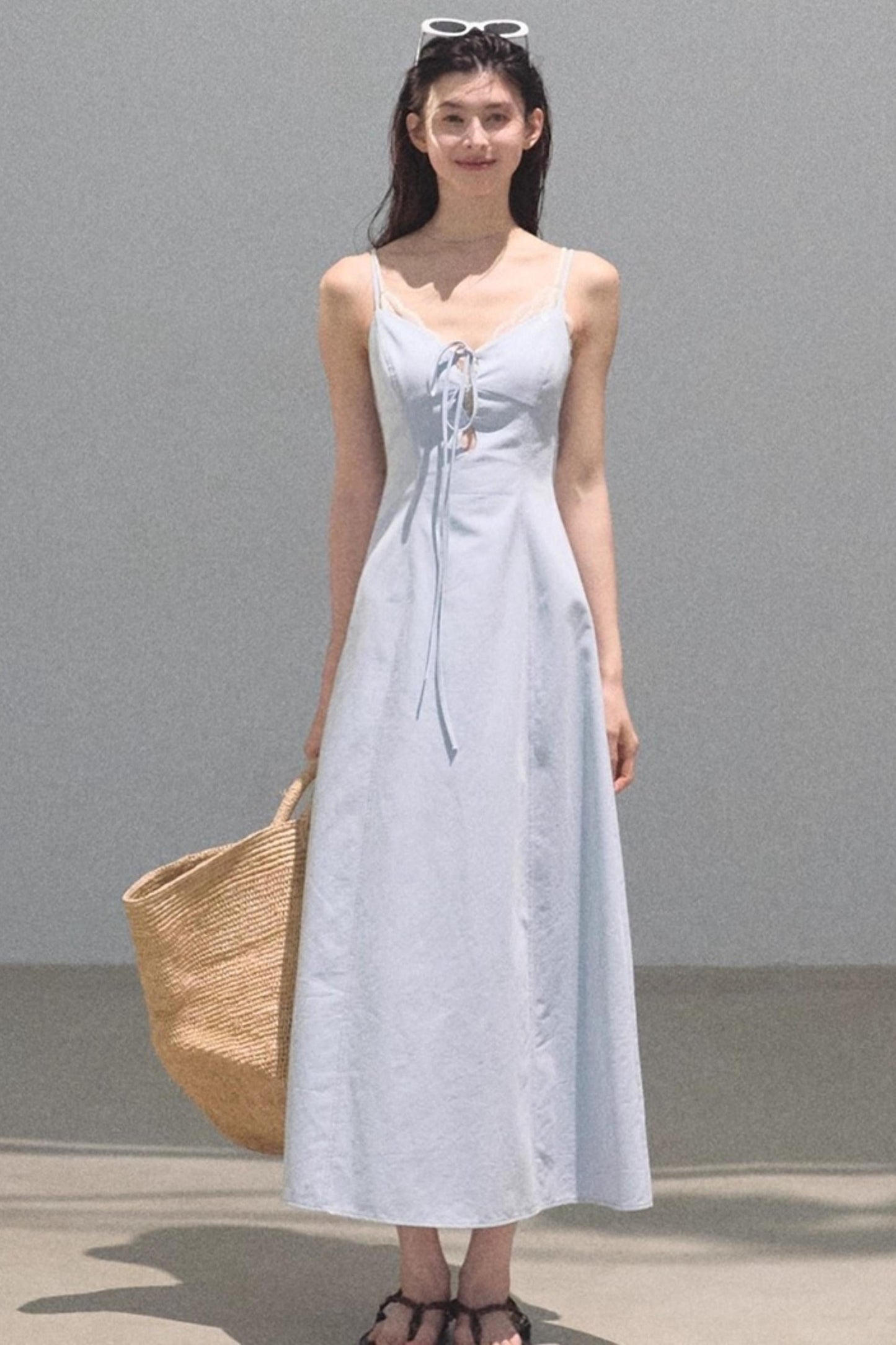 Tranquility Denim Slip Dress