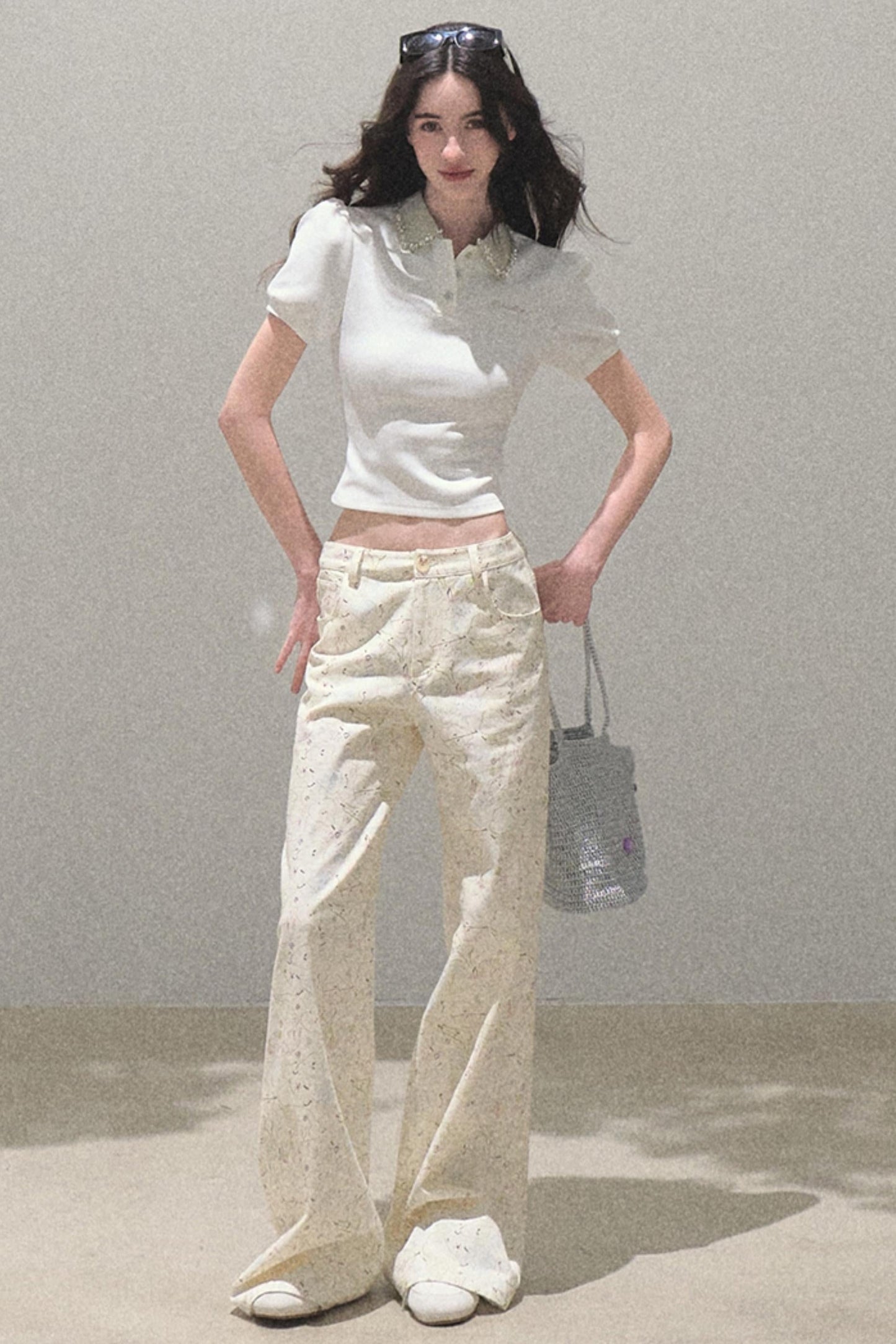 Sunset Diamond Polo Tee