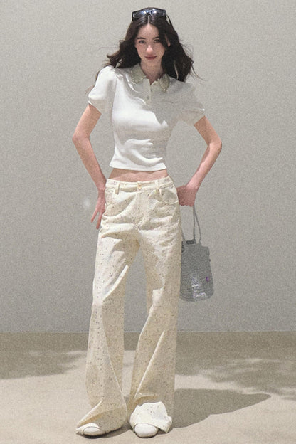 Sunset Diamond Polo Tee