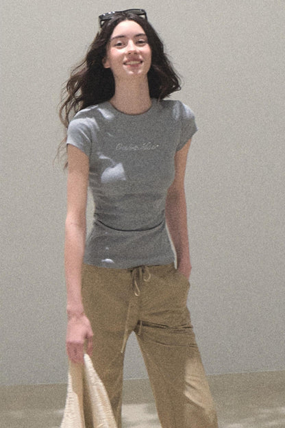 Copper Lace Wide Leg Pants