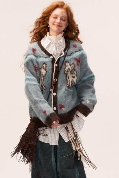 Cute Butterfly Fawn Cardigan