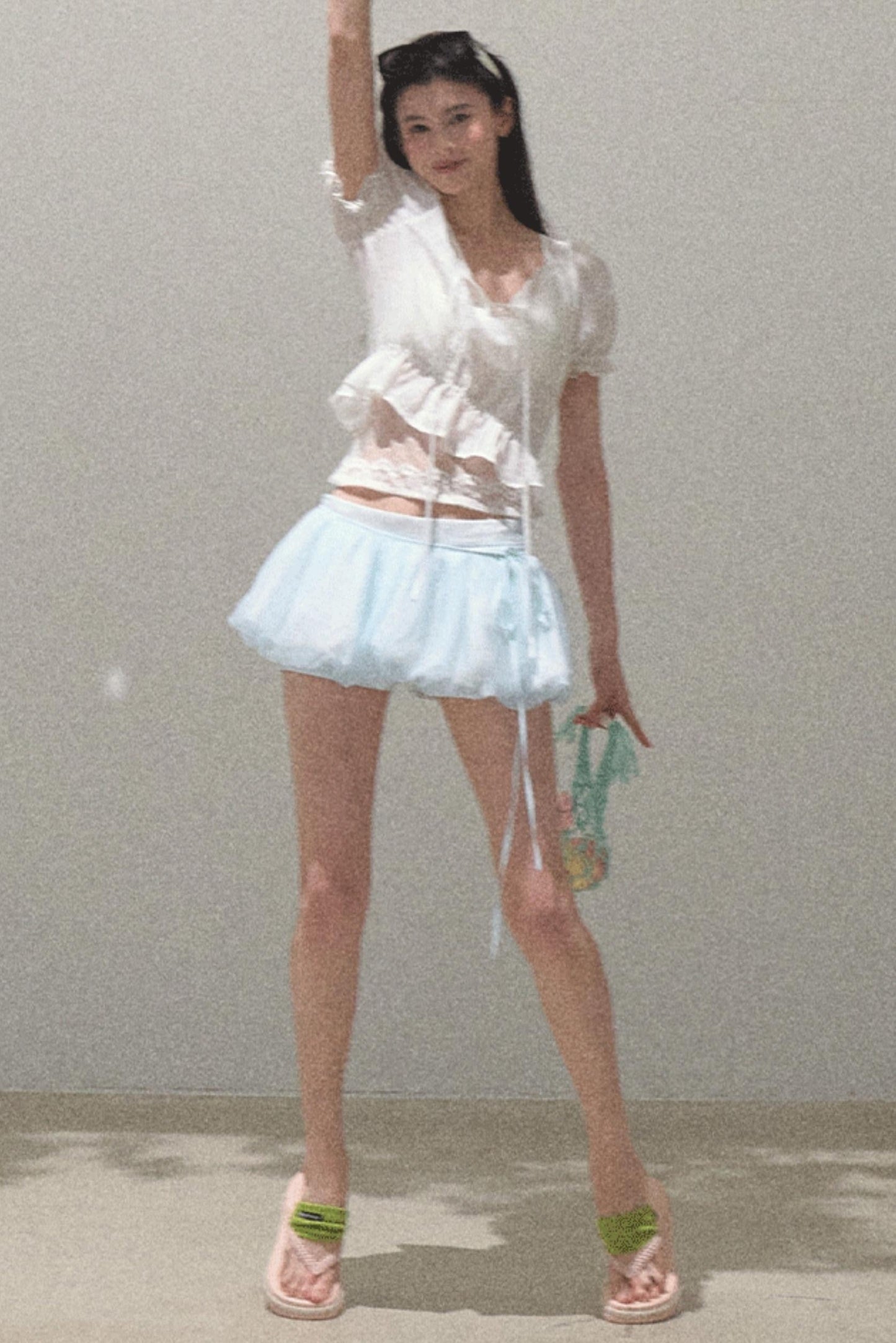 Windfold Bubble Sleeve Shirt