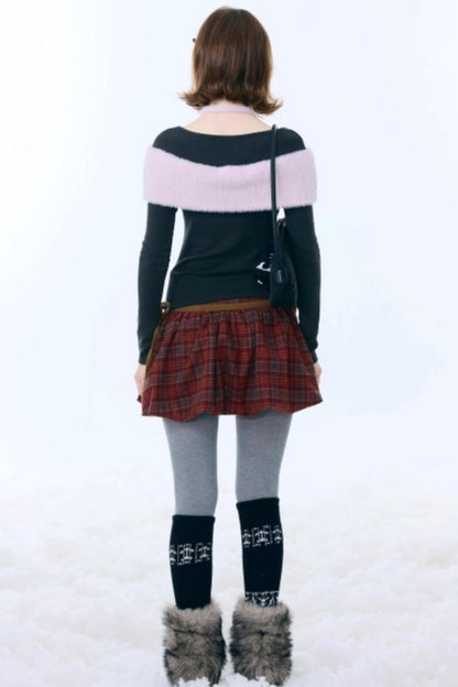 Bow-Knot Knitted Halter Top