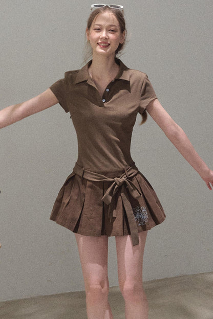 Cool Cotton Polo Skirt Set-Up