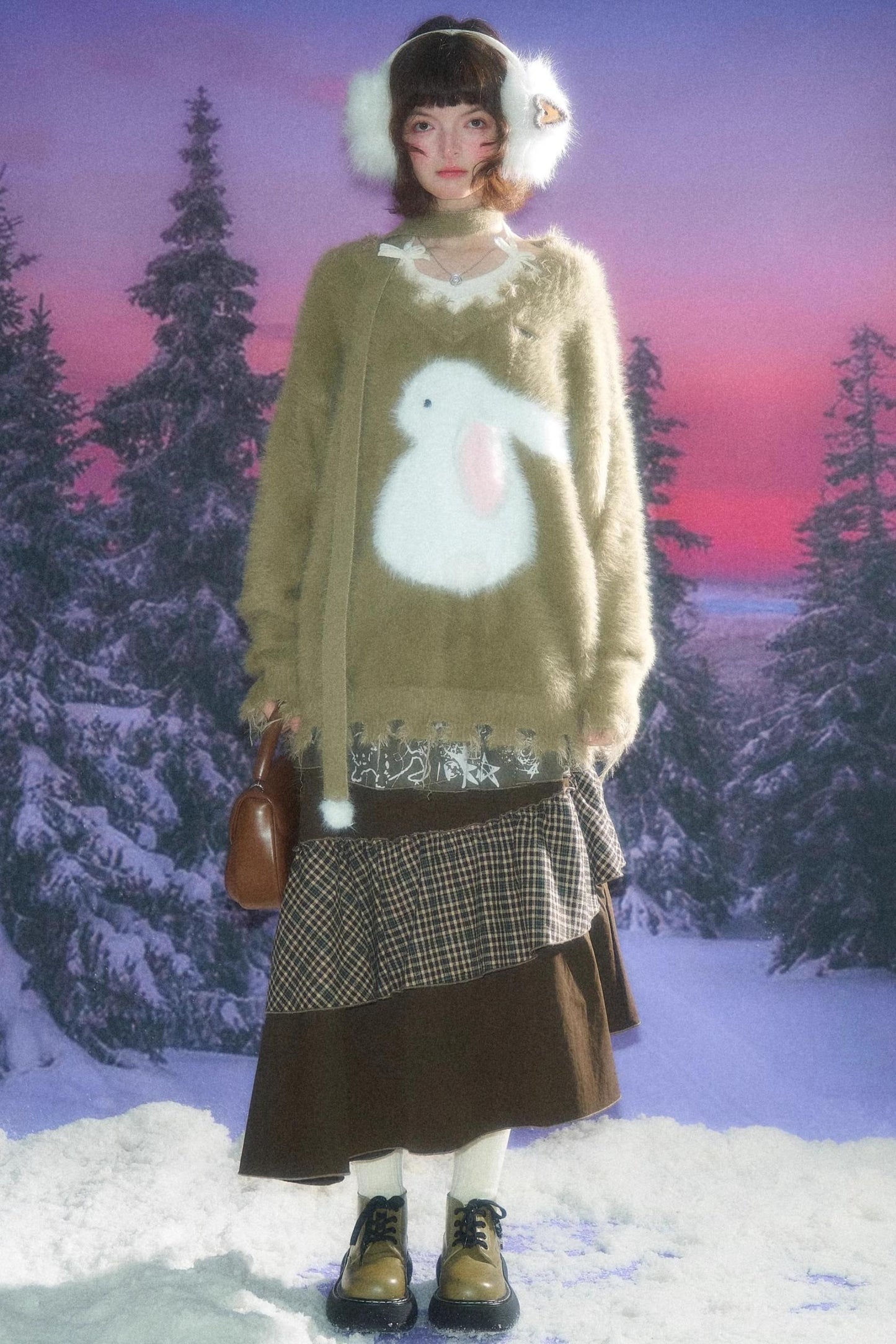 秋冬季高腰显瘦裙