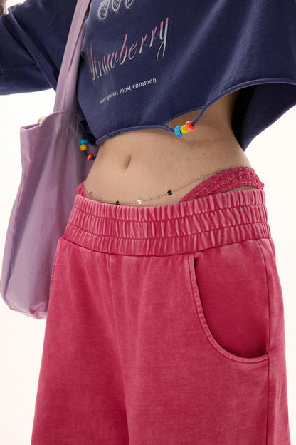 Luxe Loose-Leg Sports Pants