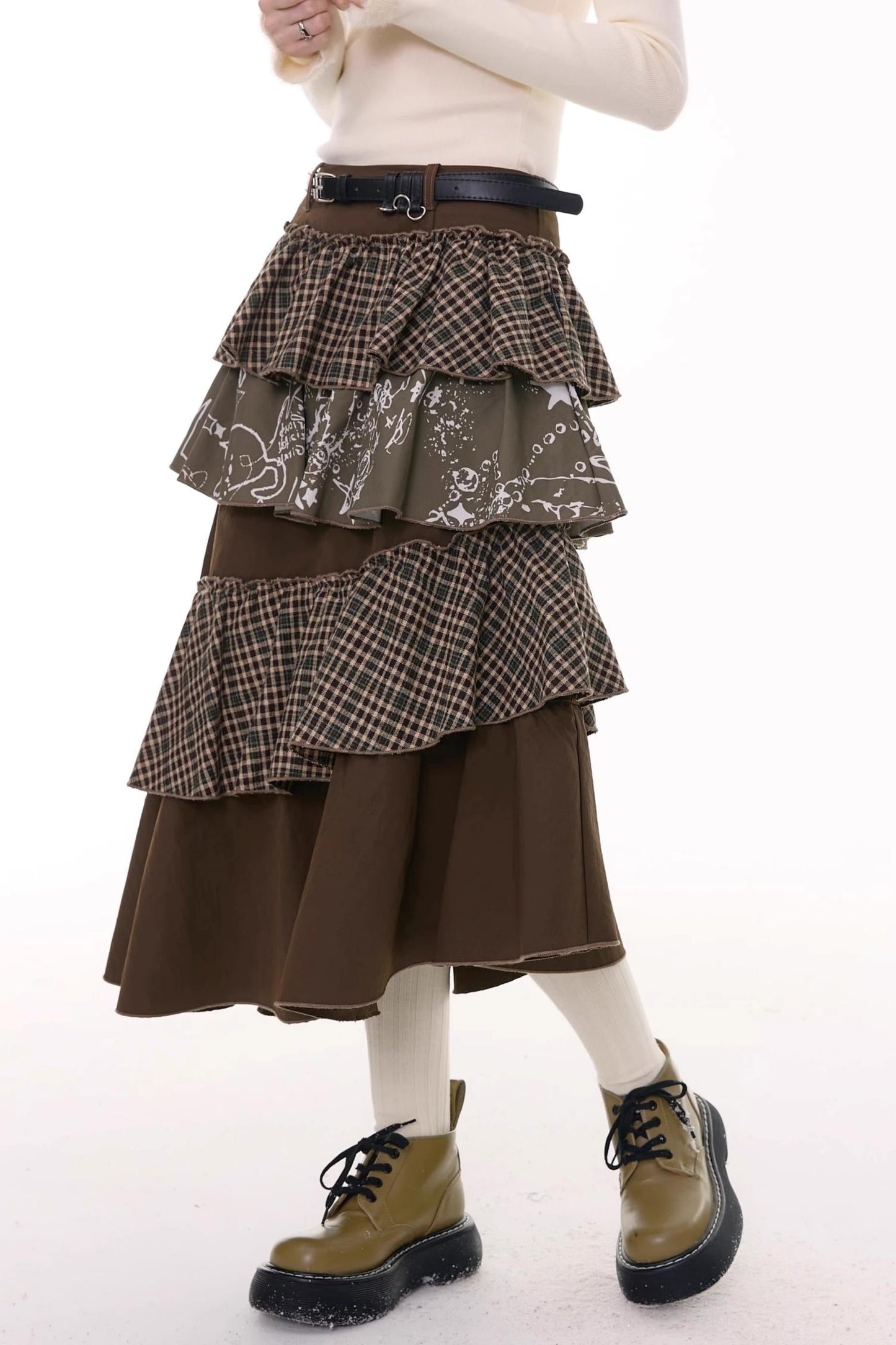 秋冬季高腰显瘦裙