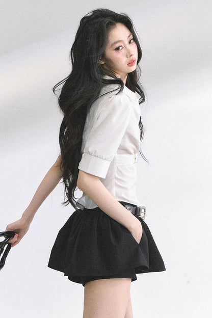 French V-Neck Lace Top