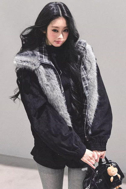 Plaid Padded Cotton Jacket