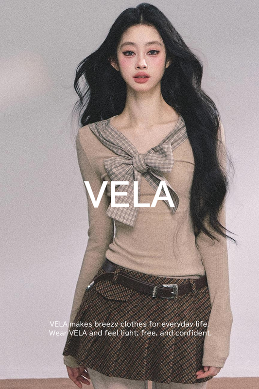 American Plaid Knitted T-Shirt