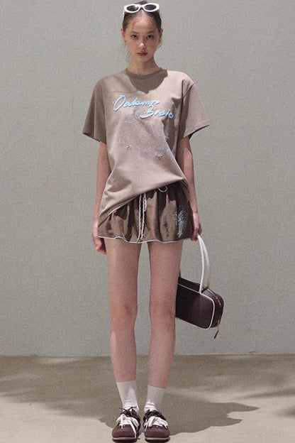 Cotton Lounge Top Shorts Set-Up