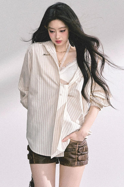 French Stripe Sunscreen Shirt