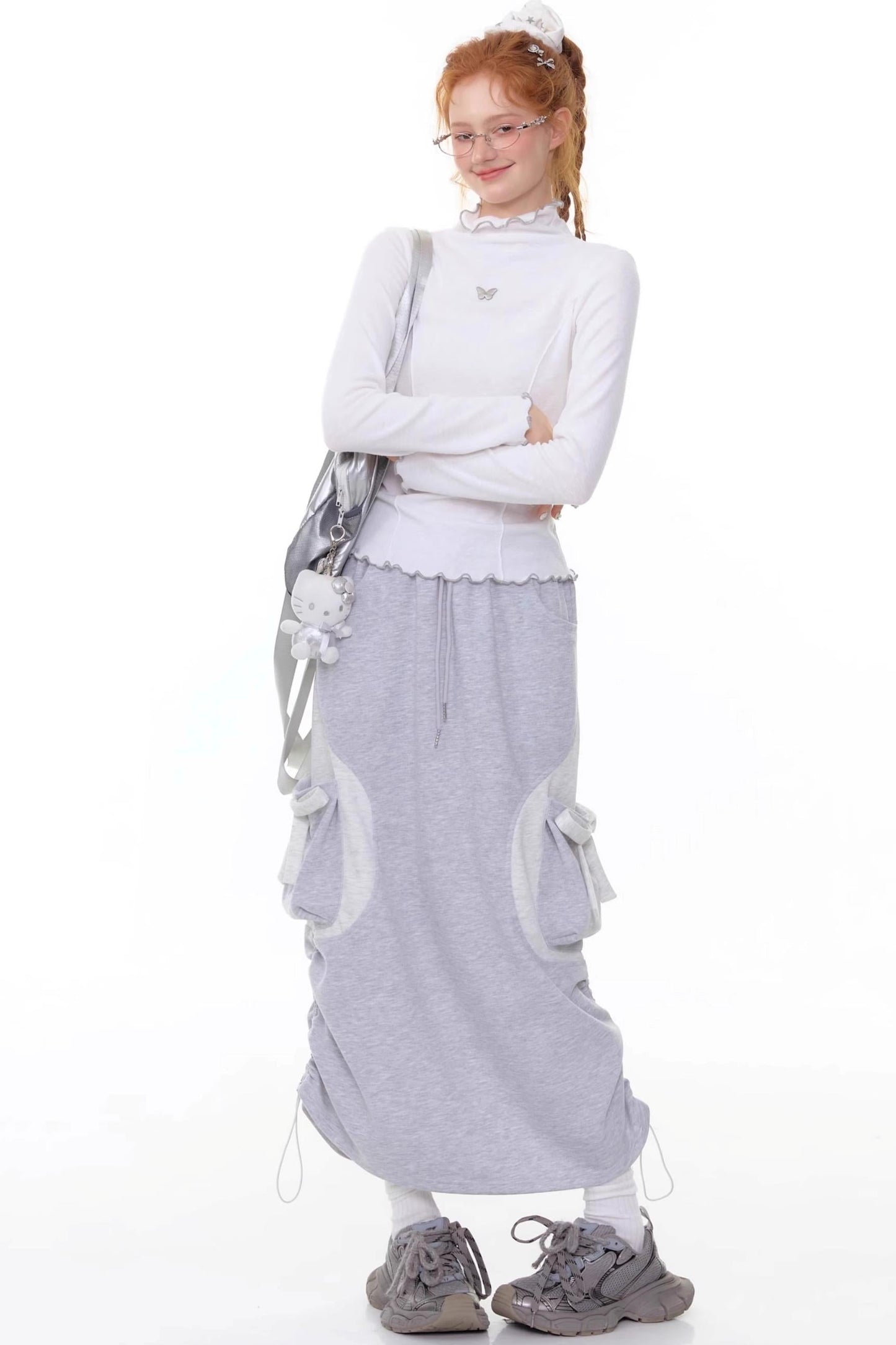 Autumn Design High Waist Skirt