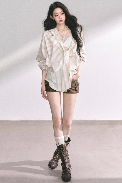 French Stripe Sunscreen Shirt