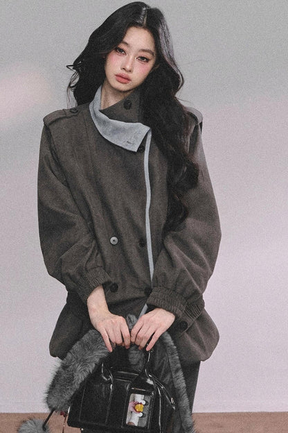 French Autumn Blazer Suit Set-Up