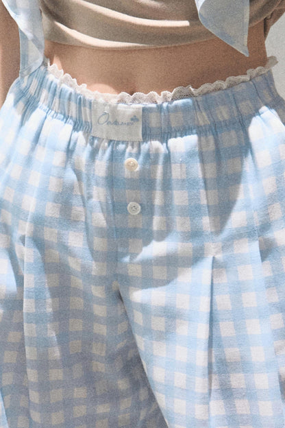 Wide-Leg Tencel Hemp Pants