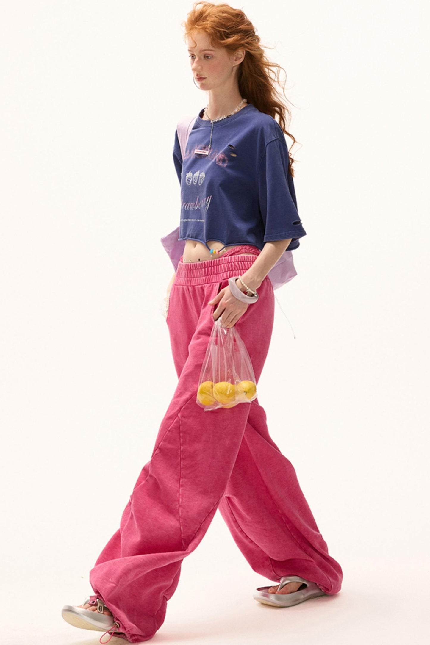 Luxe Loose-Leg Sports Pants