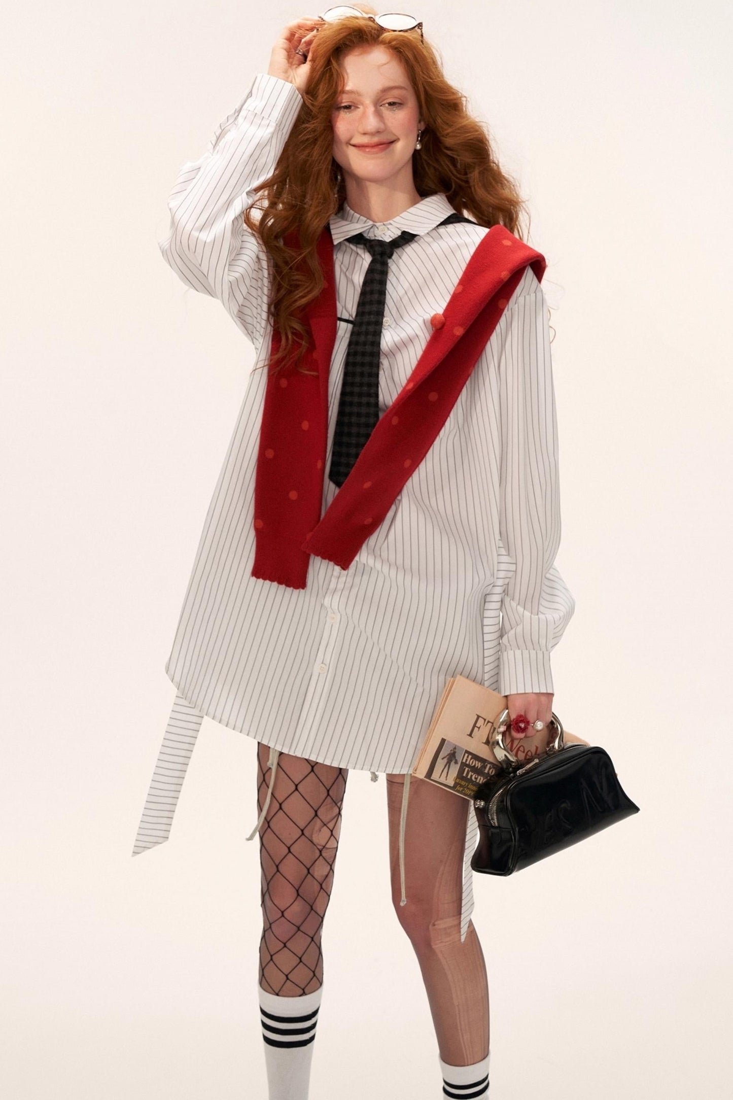 Long Striped Long Sleeve Shirt