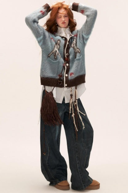 Cute Butterfly Fawn Cardigan