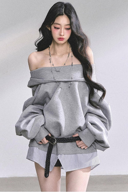 Autumn Oversized Hooded Sweatshirt
