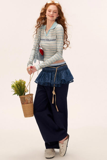 Layered Multi-Waisted Trousers