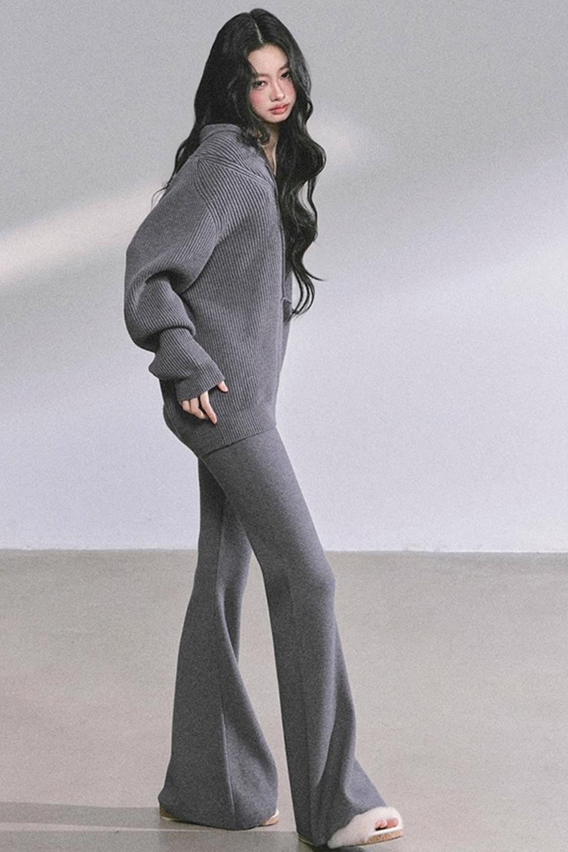 Lazy Style Knitted Suit Set-Up