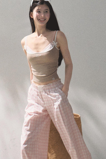 Wide-Leg Tencel Hemp Pants