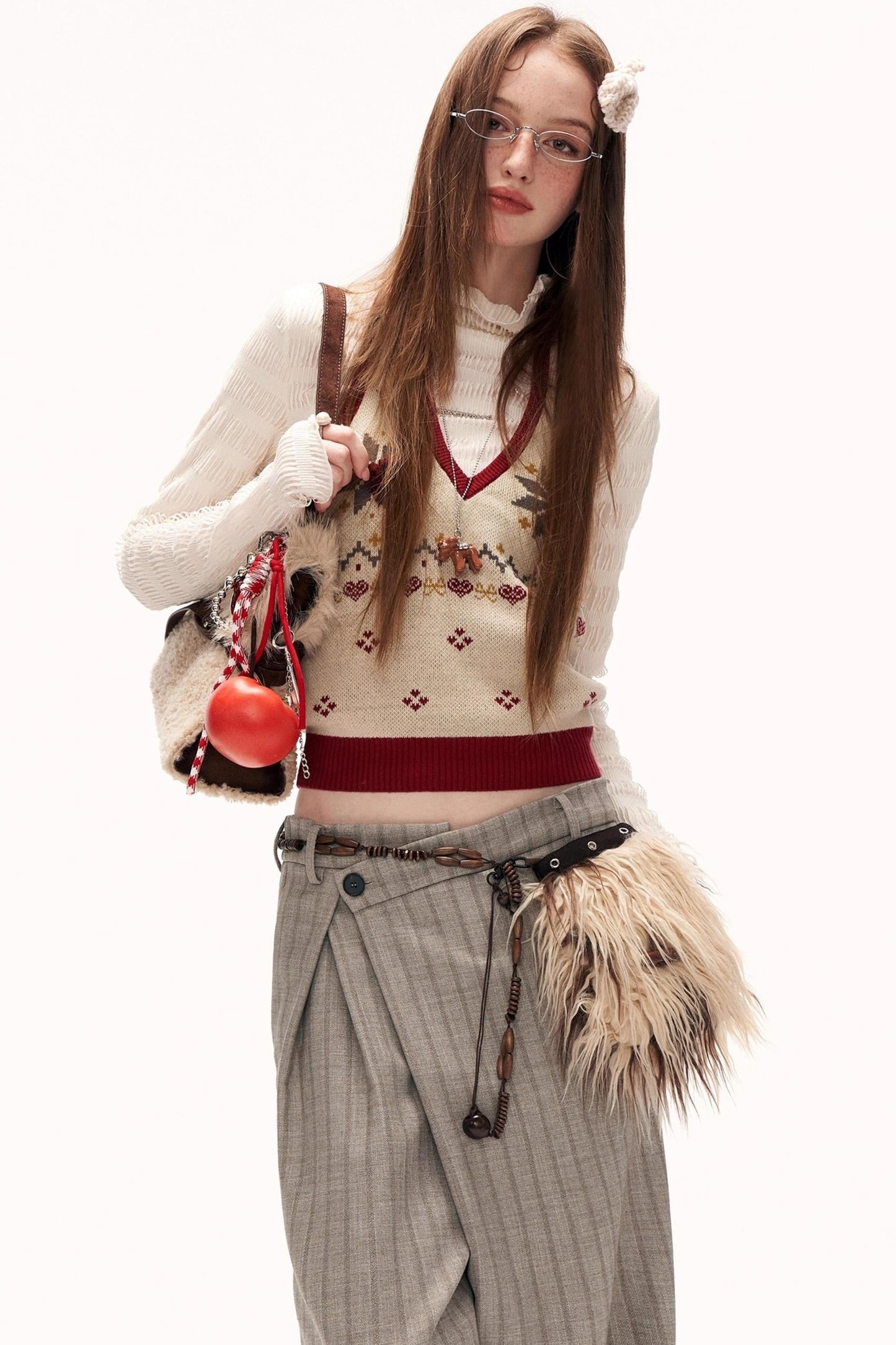 Fair Isle Knit Vest