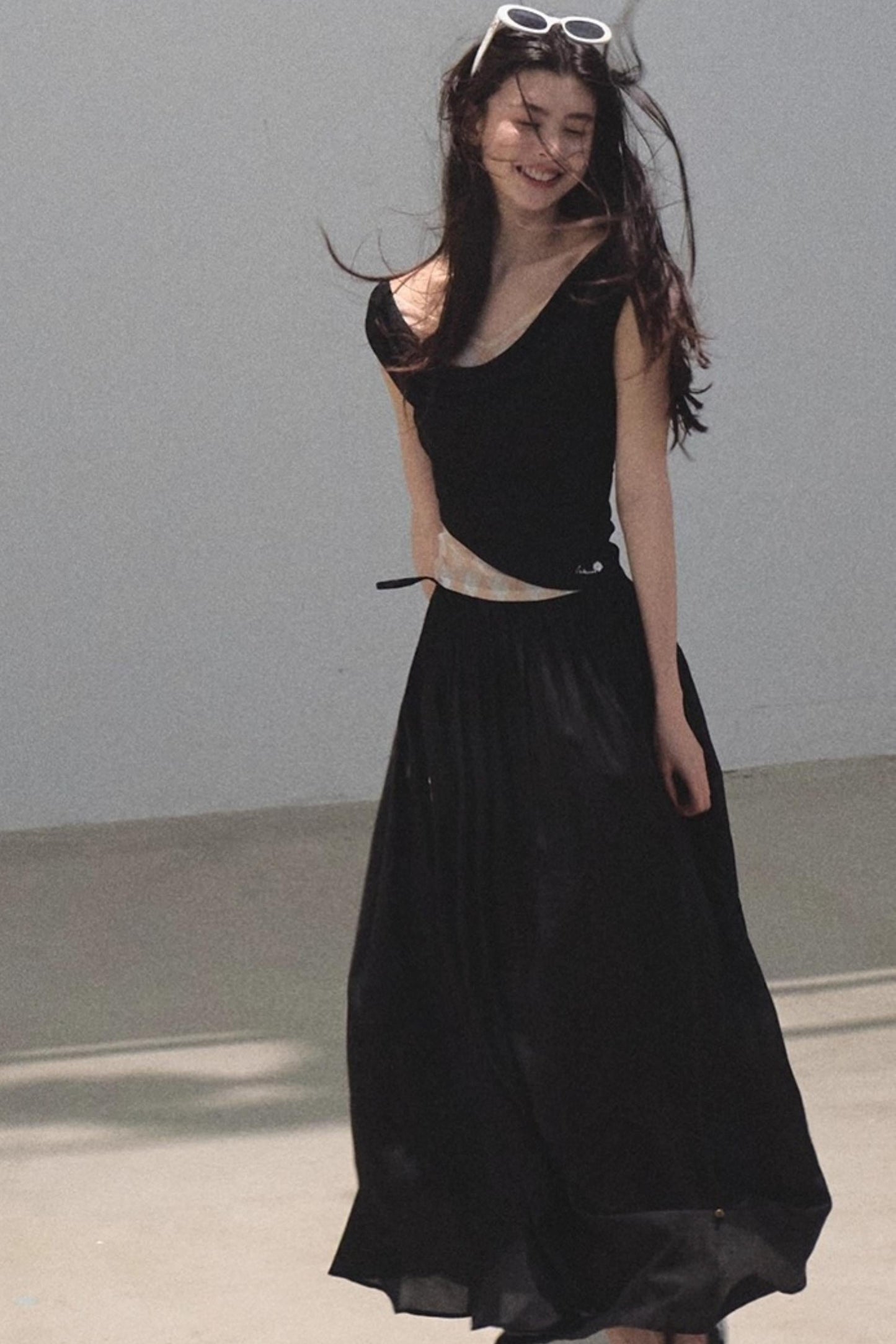 Summer Ruffled Camisole Skirt Set-Up