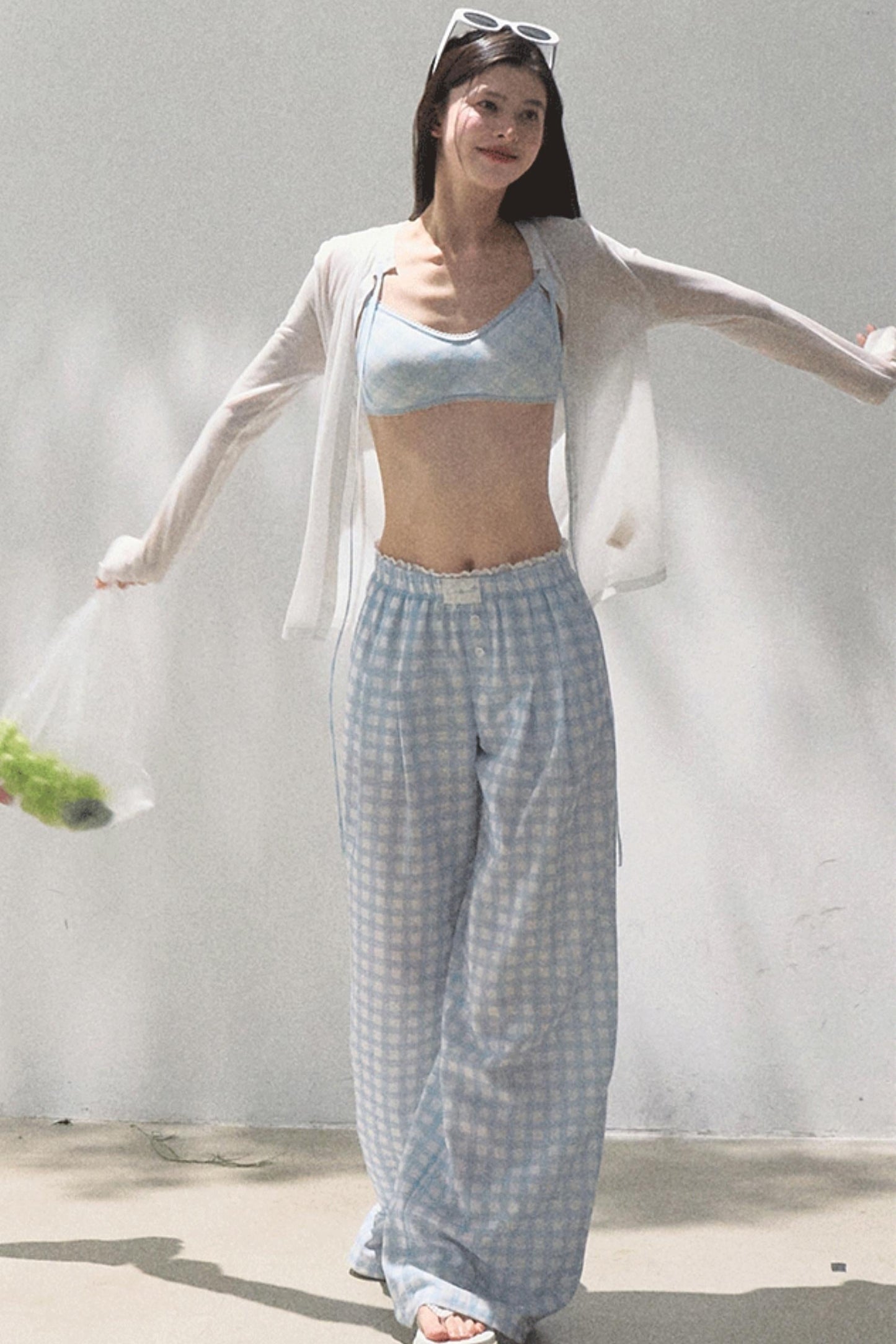 Stretch Chambray Camisole Set