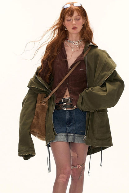 Vintage Slim Short Denim Skirt