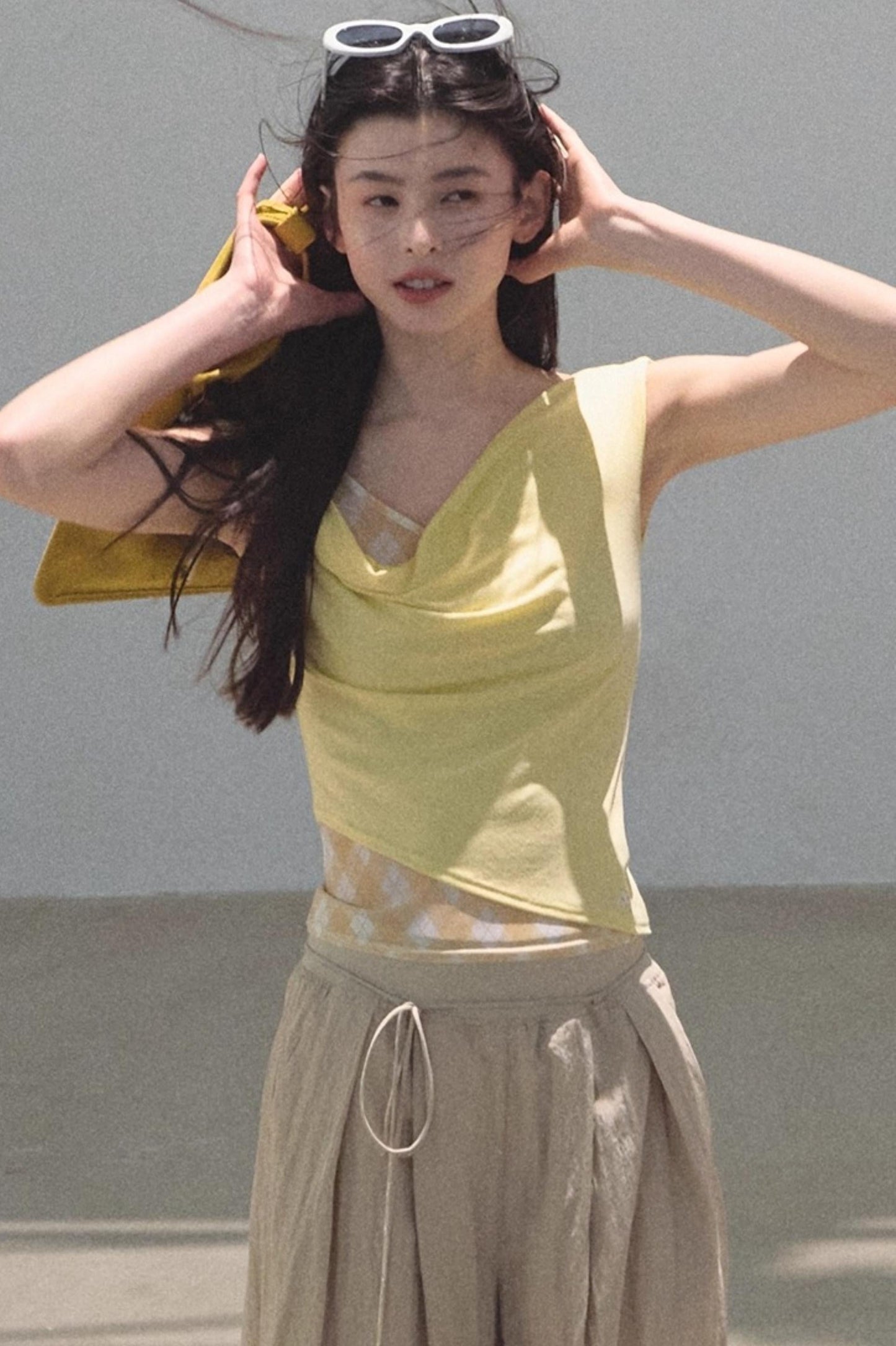 Rising Check Slim-Fit T-Shirt