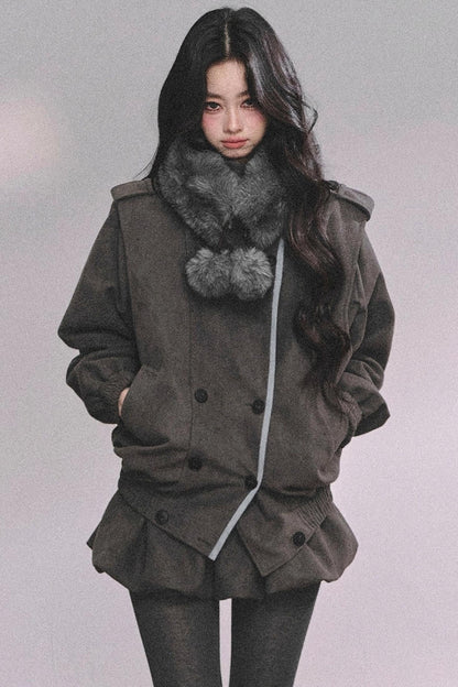 French Autumn Blazer Suit Set-Up