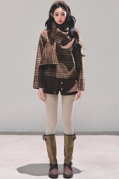 Black Autumn A-Line Shorts