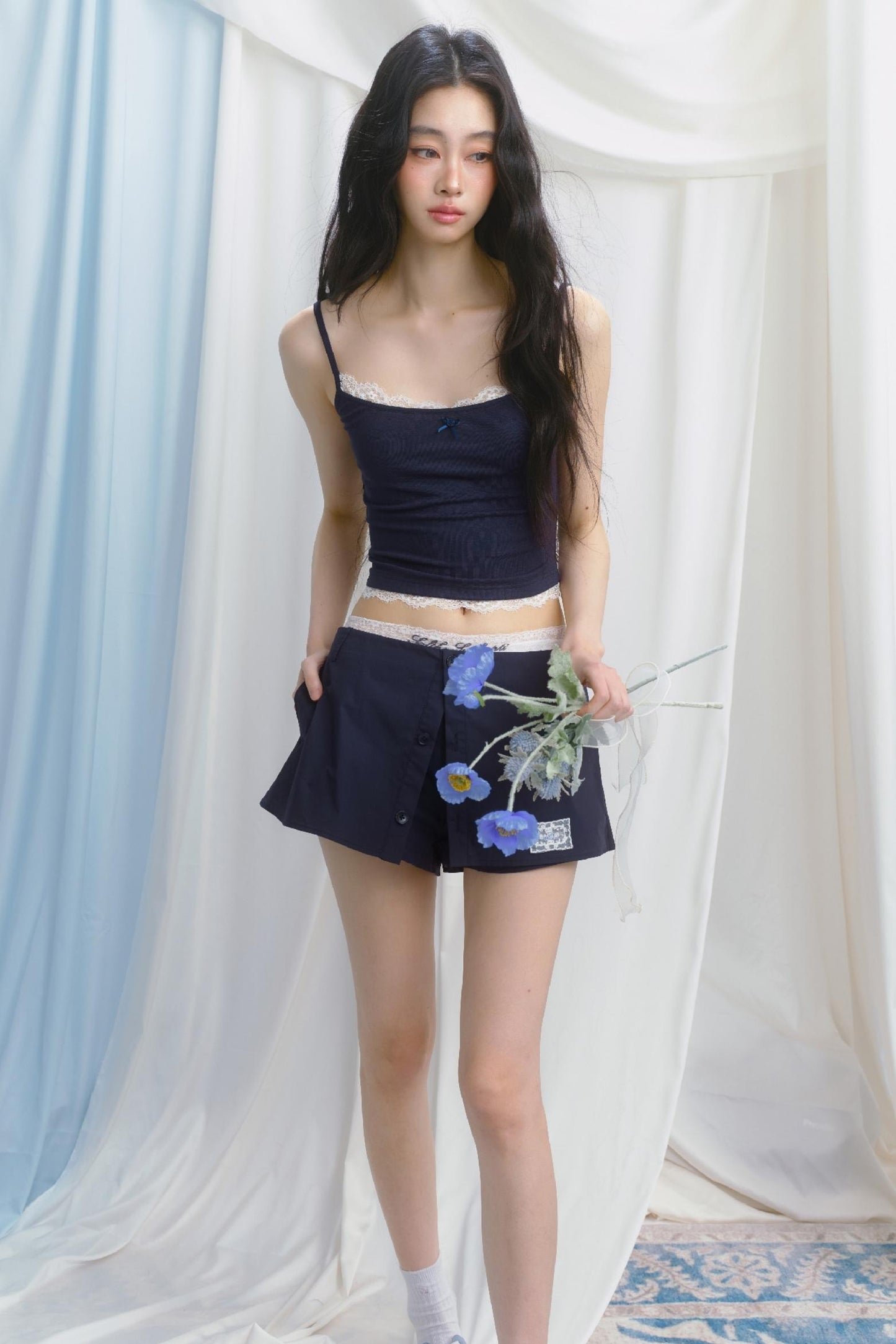 Sporty Strap Knit Top Set-Up