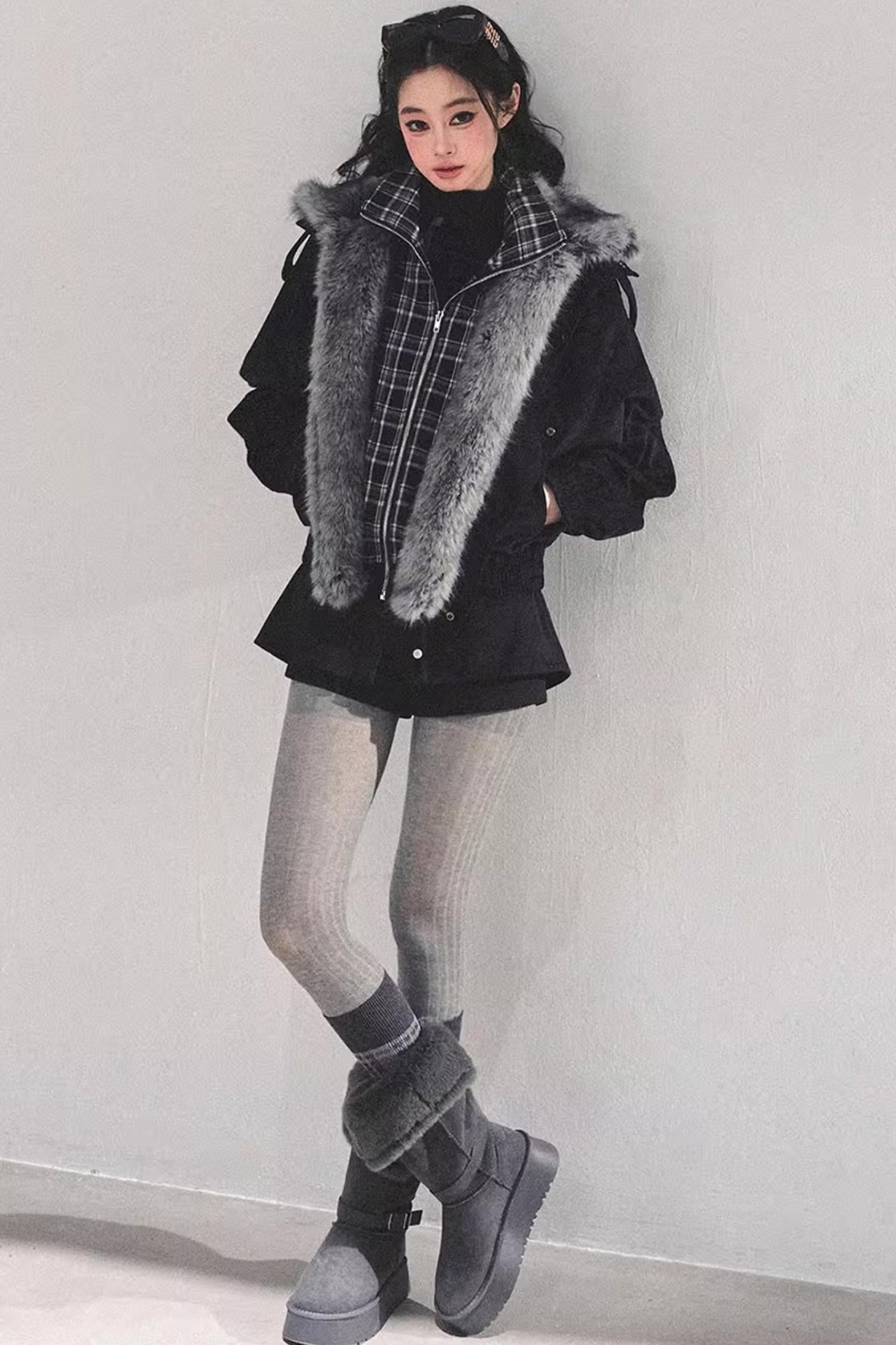 Plaid Padded Cotton Jacket