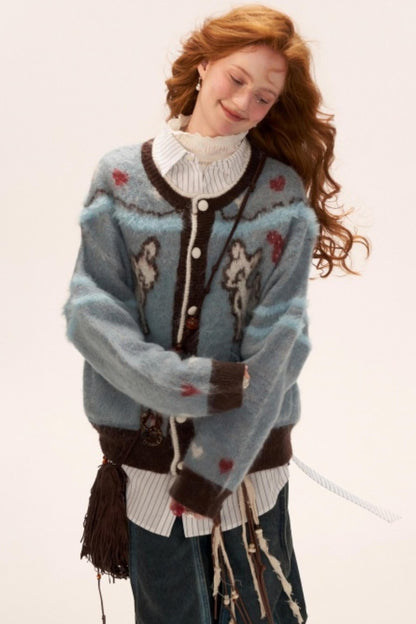 Cute Butterfly Fawn Cardigan