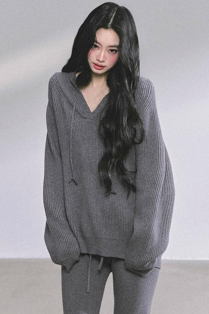 Lazy Style Knitted Suit Set-Up