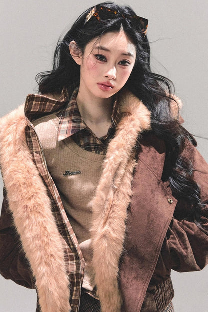 Hepburn-Style Quilted Winter Coat