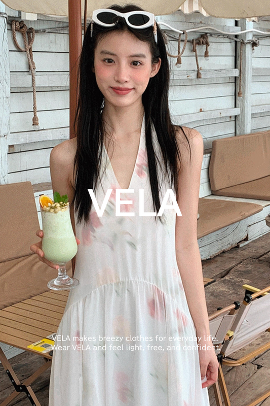 Summer Serenity Halter Dress