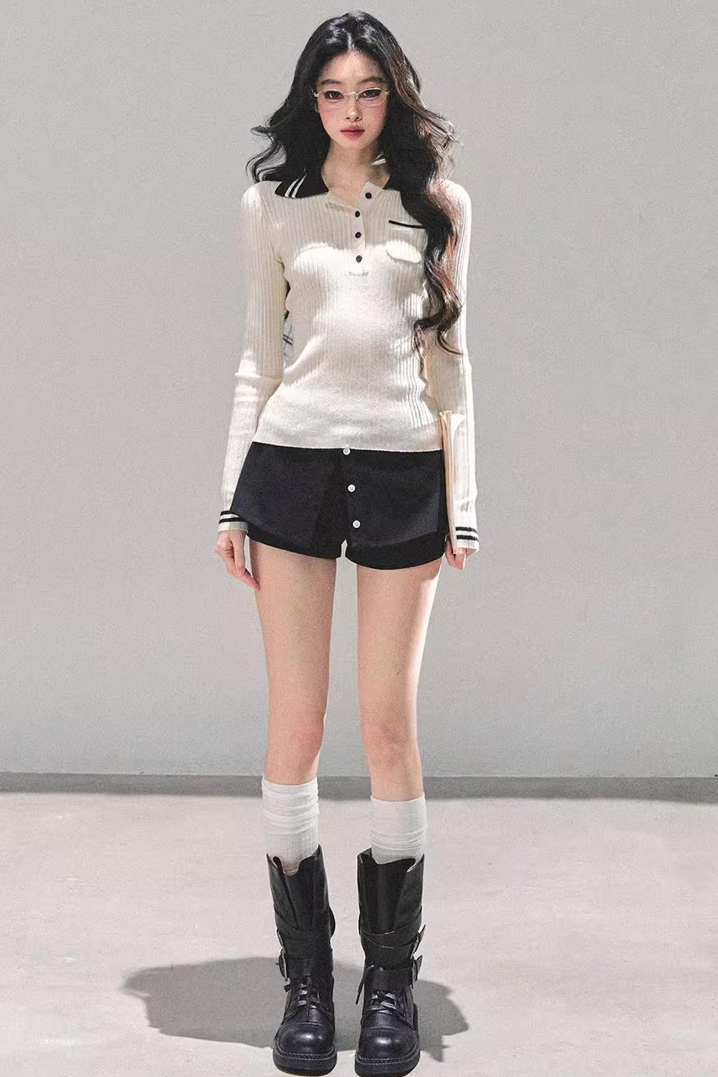 American Knit Polo Sweater