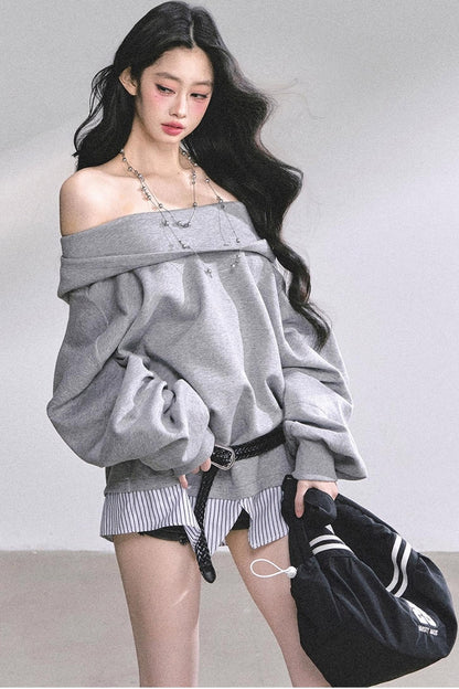 Autumn Oversized Hooded Sweatshirt