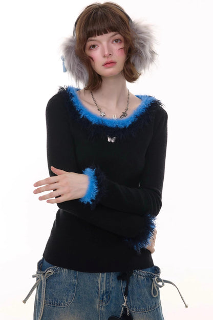 美式复古针织毛衣