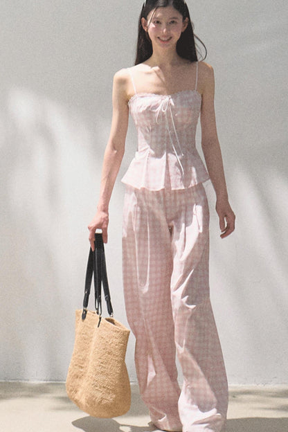 Wide-Leg Tencel Hemp Pants