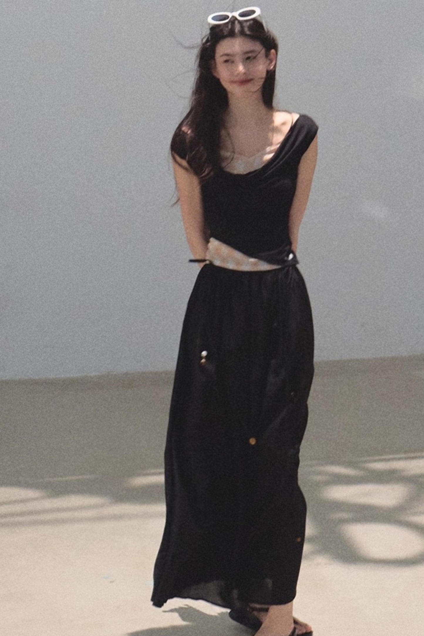 Summer Ruffled Camisole Skirt Set-Up