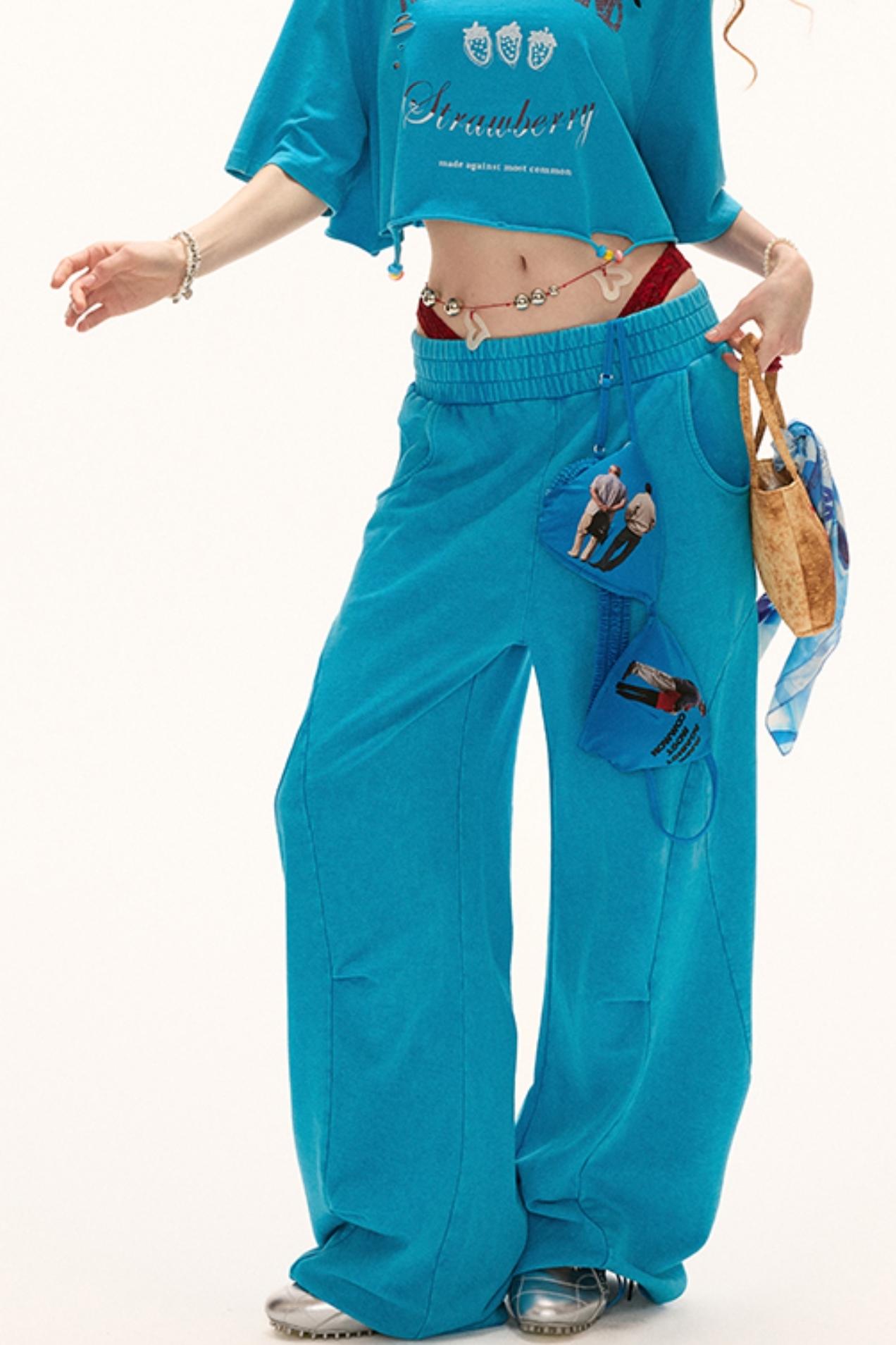 Luxe Loose-Leg Sports Pants