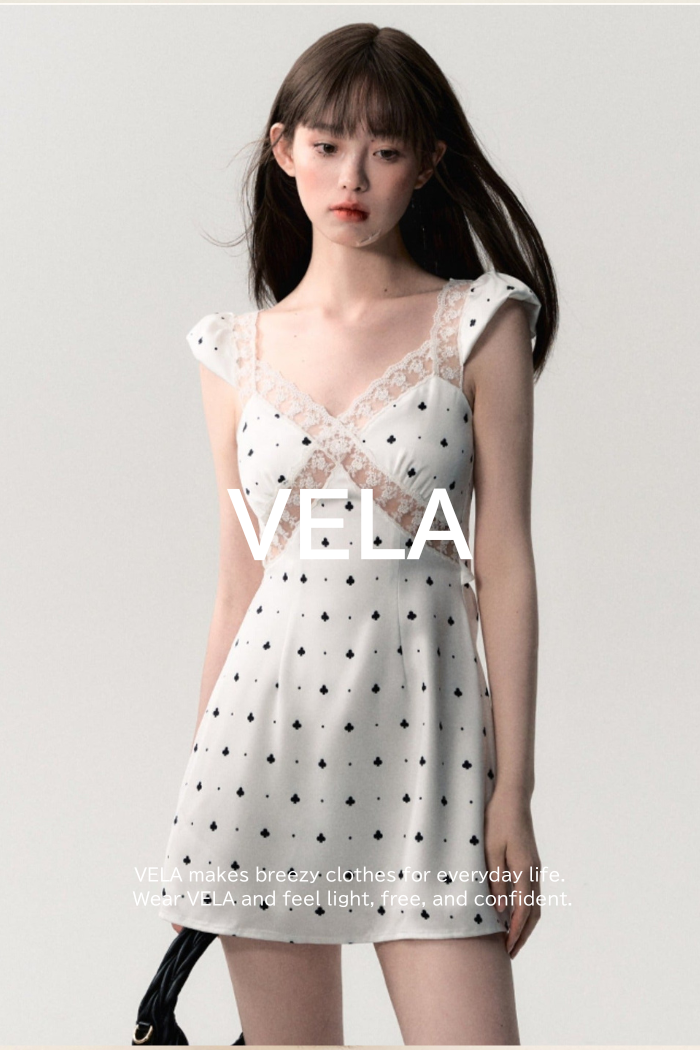 Polka Dot Plum Blossom Dress