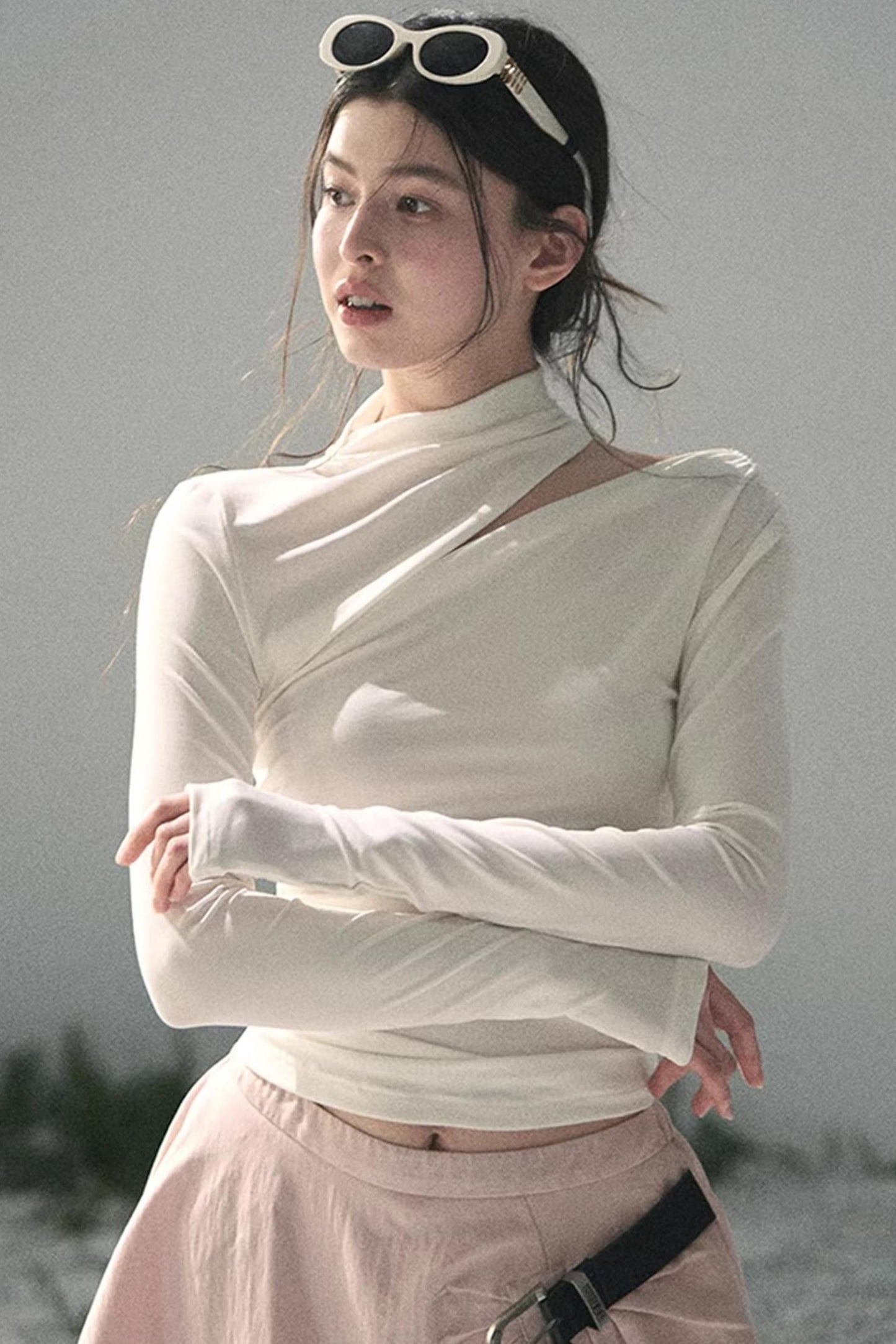 Breathing Tides Commuter Blouse