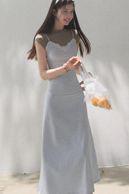 Waist-Cinching Crocodile Dress